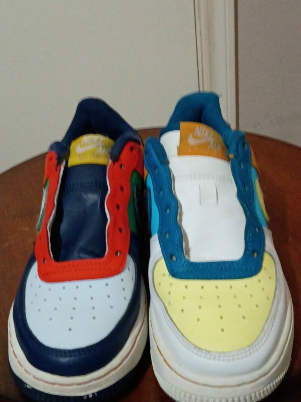Nike AIR FORCE 1 LOW Grade School 'WHAT THE AF1' US SIZE 3.5Y FQ8368-902 - Picture 4 of 14